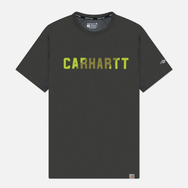Мужская футболка Carhartt Force Relaxed Fit Midweight Block Logo Graphic
