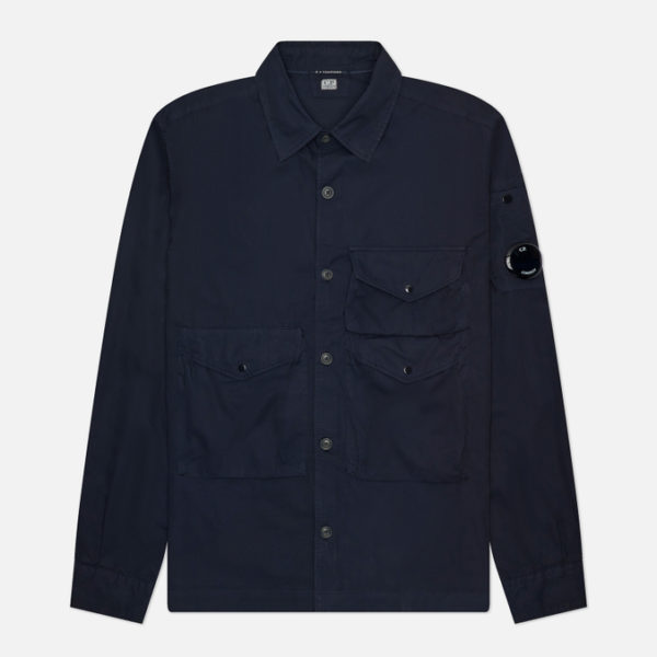 Мужская рубашка C.P. Company Organic Gabardine Buttoned Utility Overshirt