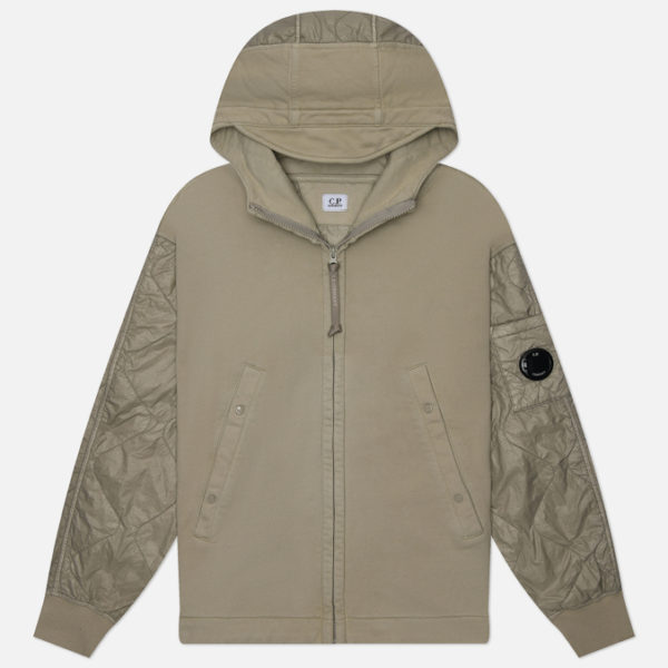 Мужская толстовка C.P. Company Diagonal Raised Mixed Quilted Hooded