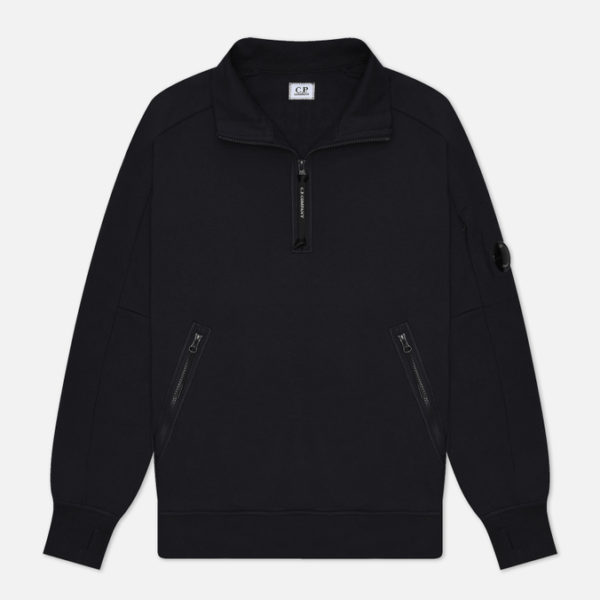 Мужская толстовка C.P. Company Diagonal Raised Fleece Half Zipped
