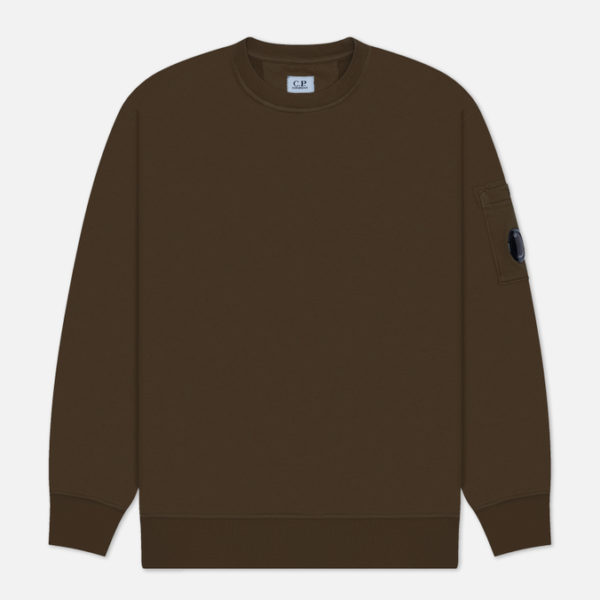 Мужская толстовка C.P. Company Brushed And Emerized Diagonal Fleece Lens Crew Neck