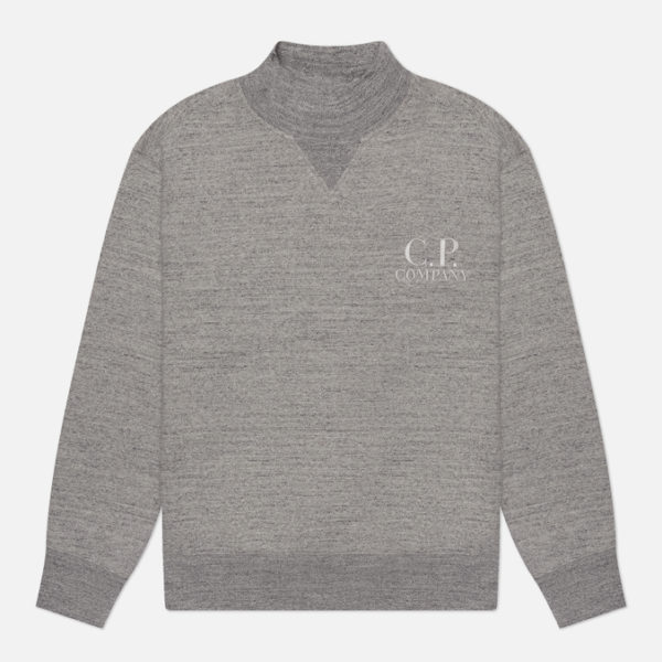 Мужская толстовка C.P. Company Japanese Melange Fleece Logo Turtle Neck