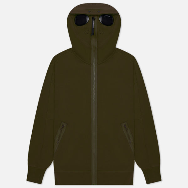 Мужская толстовка C.P. Company Diagonal Raised Fleece Goggle Zipped Hoodie