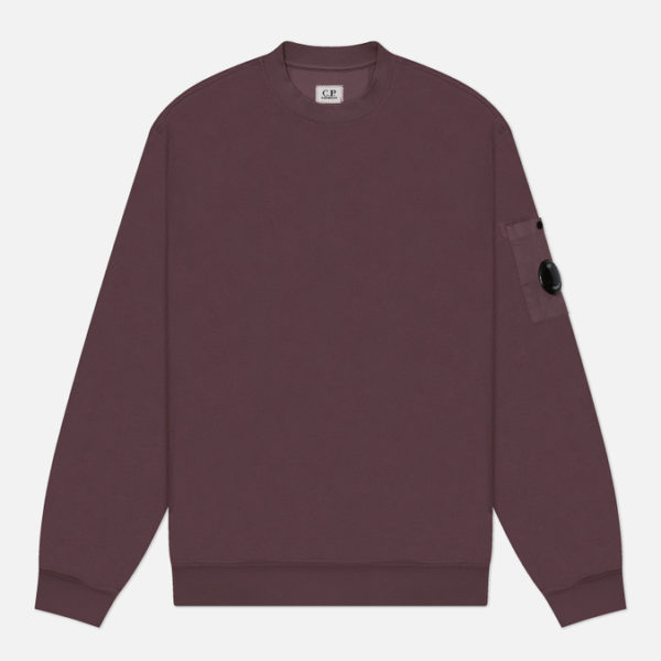 Мужская толстовка C.P. Company Reverse Brushed & Emerized Diagonal Fleece Mixed Crew Neck
