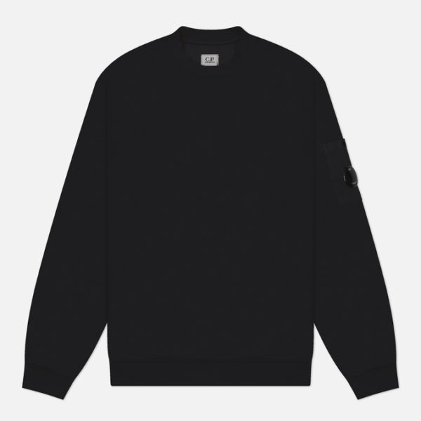 Мужская толстовка C.P. Company Reverse Brushed & Emerized Diagonal Fleece Mixed Crew Neck