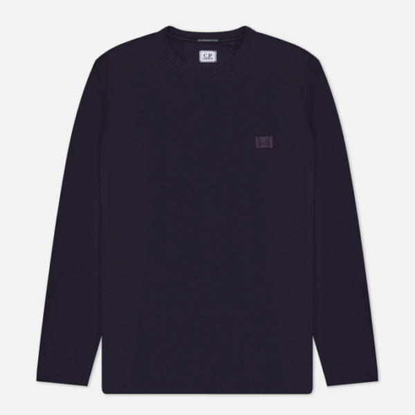 Мужской лонгслив C.P. Company Mercerize 70/2 Jersey Gasato Patch Logo