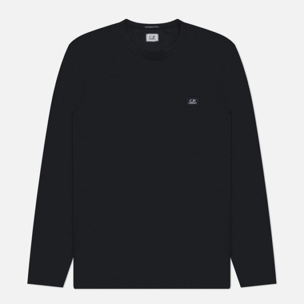 Мужской лонгслив C.P. Company Mercerize 70/2 Jersey Gasato Patch Logo