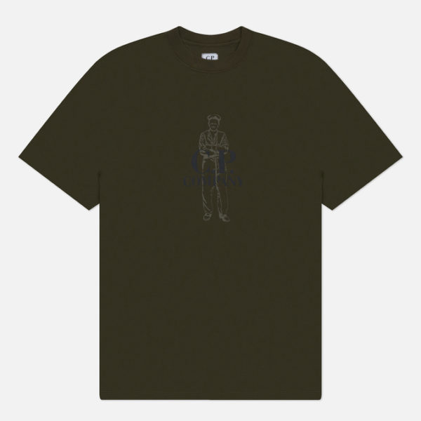 Мужская футболка C.P. Company 30/1 Jersey Printed British Sailor