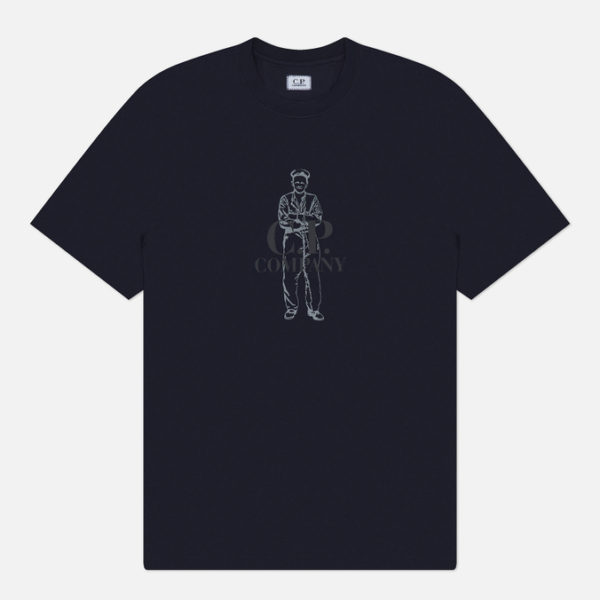 Мужская футболка C.P. Company 30/1 Jersey Printed British Sailor
