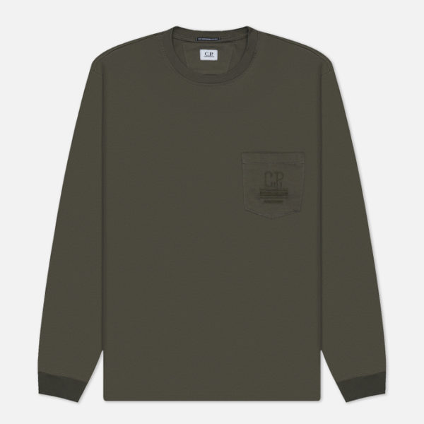 Мужской лонгслив C.P. Company Mercersized 30/2 Jersey Twisted Pocket