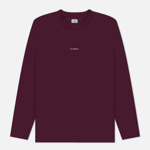 Мужской лонгслив C.P. Company Brushed Jersey Logo Regular Fit