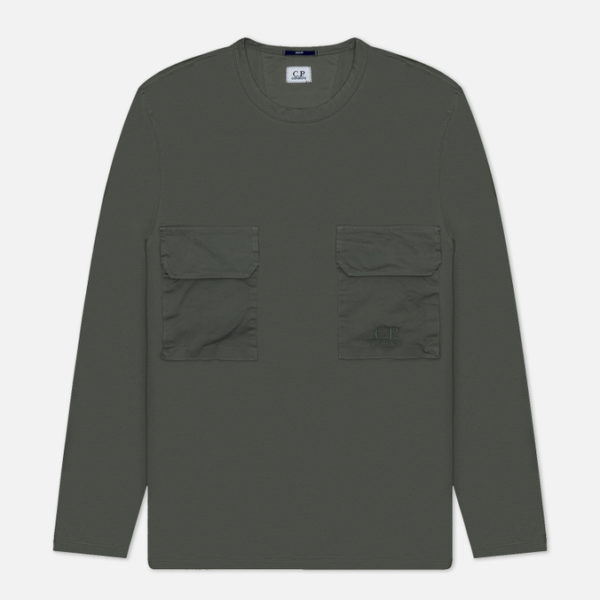 Мужской лонгслив C.P. Company Brushed Mixed Boxy