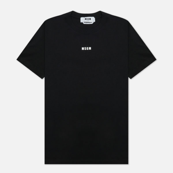 Женская футболка MSGM Micrologo Basic Crew Neck