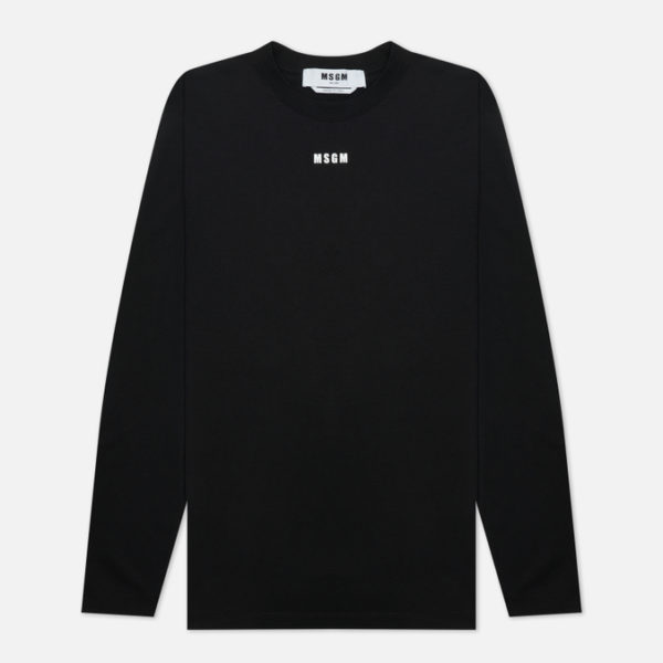 Женский лонгслив MSGM Micrologo Basic Crew Neck