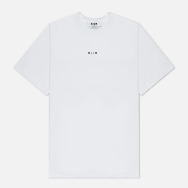 Мужская футболка MSGM Micrologo Basic Crew Neck