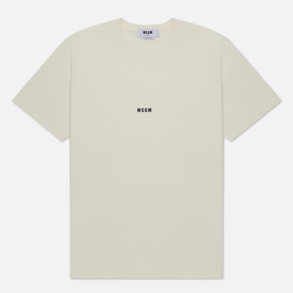Мужская футболка MSGM Micrologo Basic Crew Neck