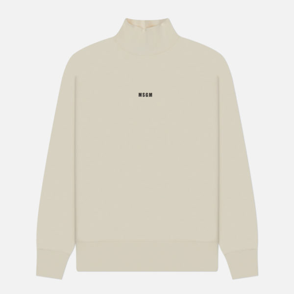 Мужская толстовка MSGM Brushed Printed Micrologo Turtle Neck