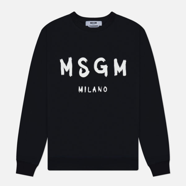 Мужская толстовка MSGM Regular Brush Stroke Logo Print