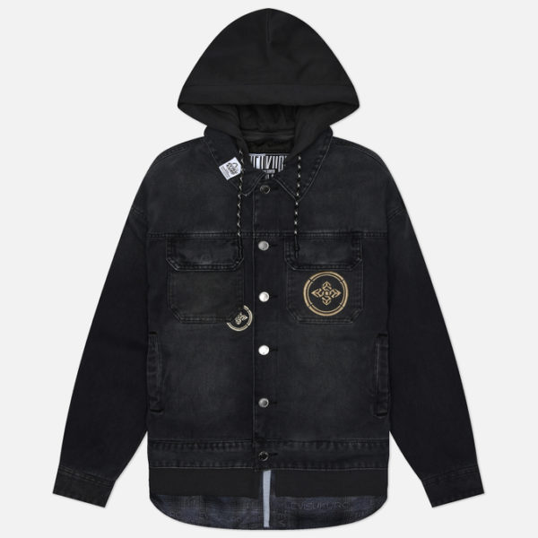 Мужская джинсовая куртка Evisu Evisukuro 3 In 1 Padded Trucker