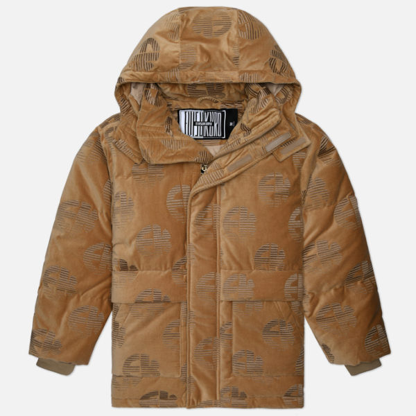 Мужской пуховик Evisu Evisukuro Monogrammed Velvet Down