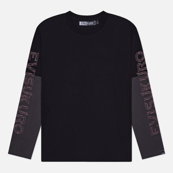 Мужской лонгслив Evisu Evisukuro Logo Embroidery Sleeves 2 in 1
