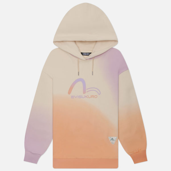 Женская толстовка Evisu Evisukuro Gradiant Flocking Printed Seagull Hoodie