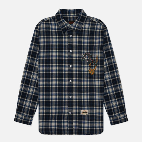 Мужская рубашка Evisu Heritage Daicock Print Badge Check
