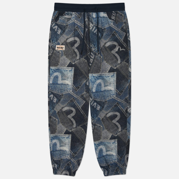 Мужские брюки Evisu Heritage Seagull Pocket All Over Digital Print