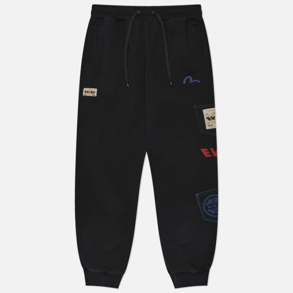 Мужские брюки Evisu Heritage Multi-Pocket Logos Print Washed
