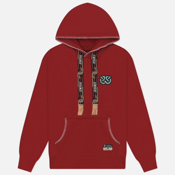 Мужская толстовка Evisu Heritage Jacquard Drawstring Hoodie
