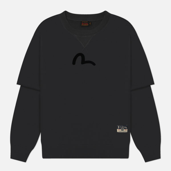 Мужская толстовка Evisu Heritage Weel Of Wisdom Printed 2 in 1