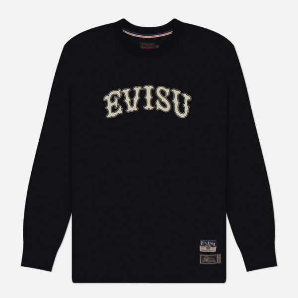 Мужской лонгслив Evisu Heritage Logo Kamon Printed