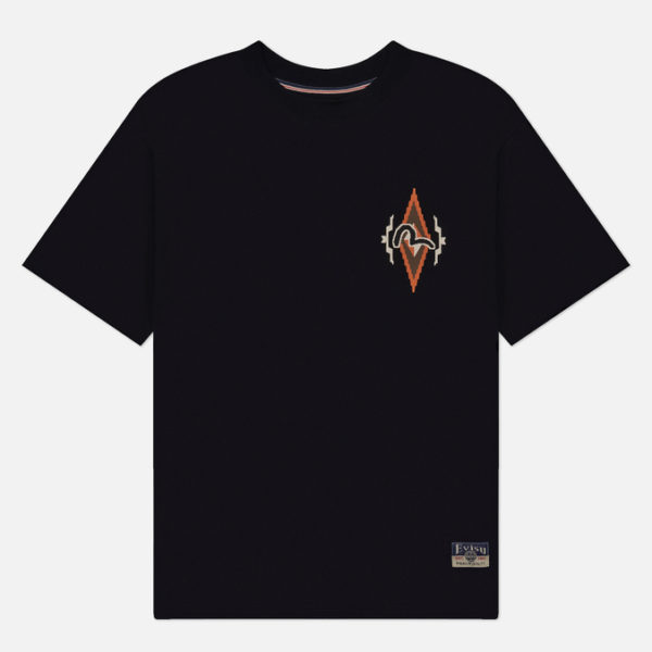 Мужская футболка Evisu Heritage Chimayo Pattern Ninja Daruma Printed