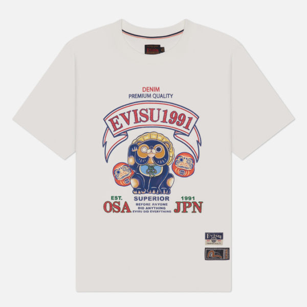 Мужская футболка Evisu Heritage Tanuki Daruma Printed
