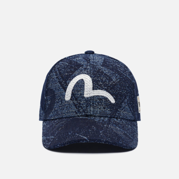 Кепка Evisu Heritage Seagull Embroidery Pocket Jacquard Denim