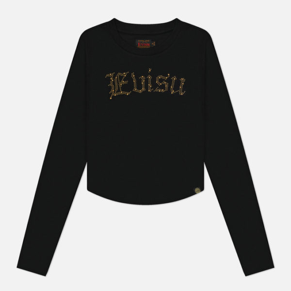 Женский лонгслив Evisu Studs Embellished Logo Regular
