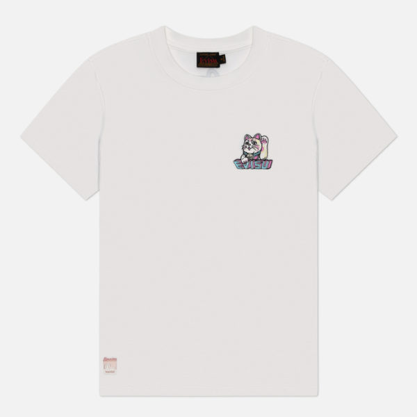Женская футболка Evisu Lucky Cat Embroidery