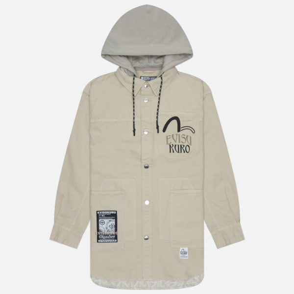 Мужская куртка ветровка Evisu Evisukuro Monogram Panelling