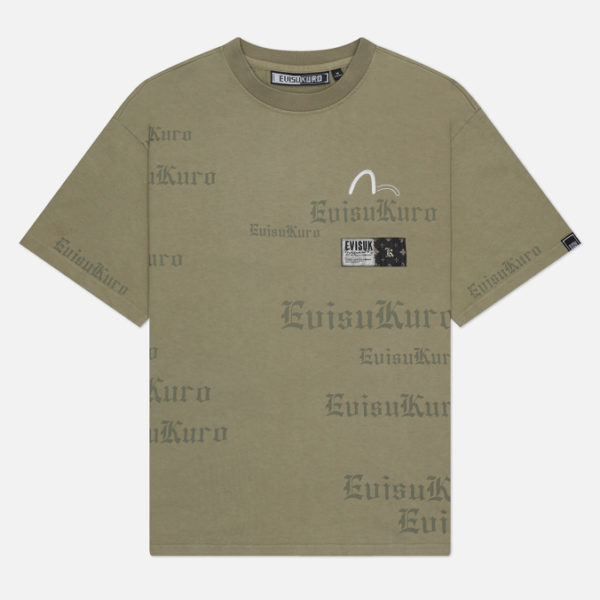 Мужская футболка Evisu Evisukuro Garment Pigment Dyed Multi Branding