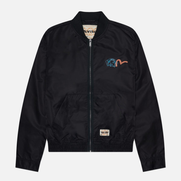 Мужская куртка бомбер Evisu Godhead Polariod Print