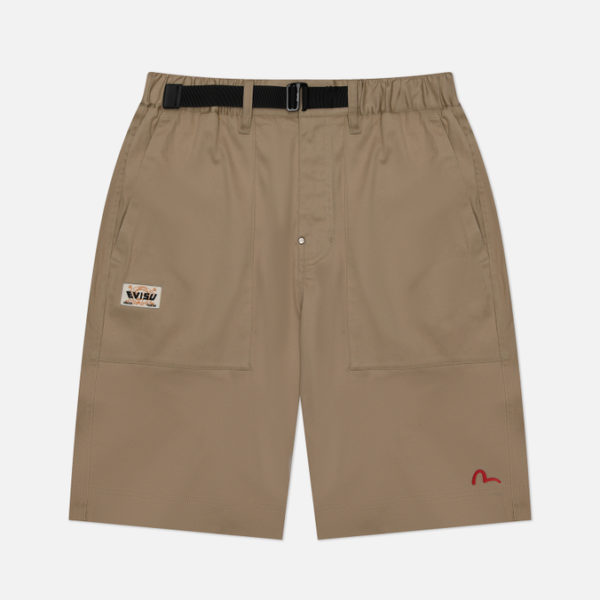 Мужские шорты Evisu Seagull Embroidery Baby GodHead Patchwork