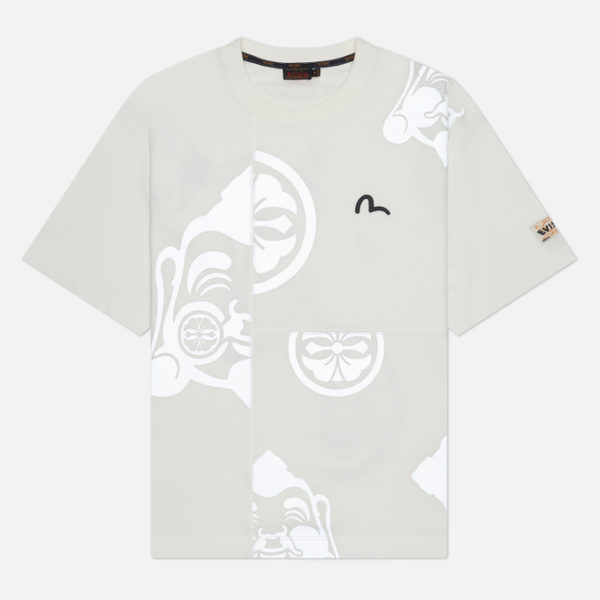 Мужская футболка Evisu Multi Baby GodHead Kamon Reflective Print