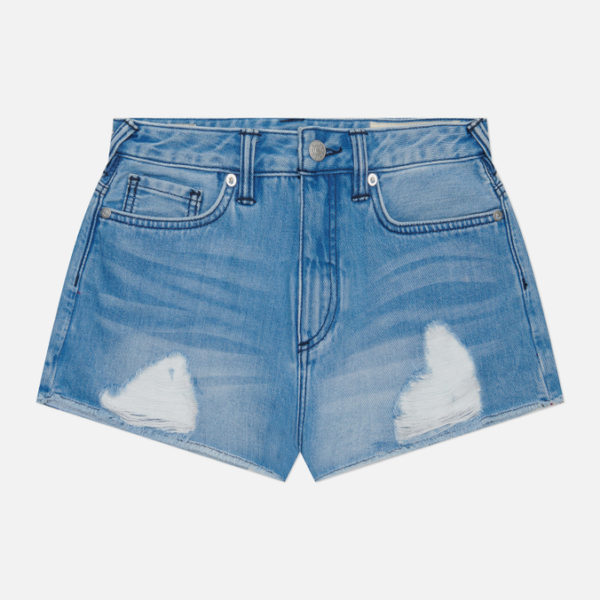 Женские шорты Evisu Kamon & Godhead All Over Printed Denim