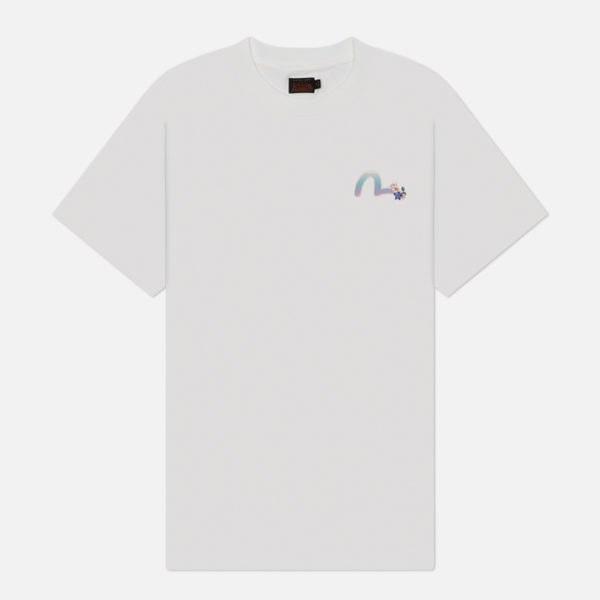 Женская футболка Evisu Printed Cranes Floral Daicock Seagull Boyfriend