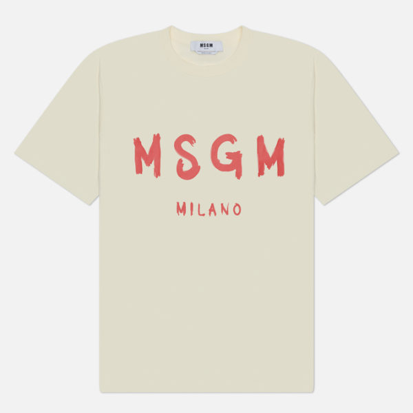 Мужская футболка MSGM Brush Stroke Logo