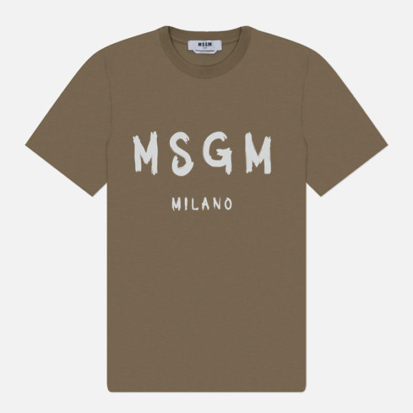 Мужская футболка MSGM Brush Stroke Logo