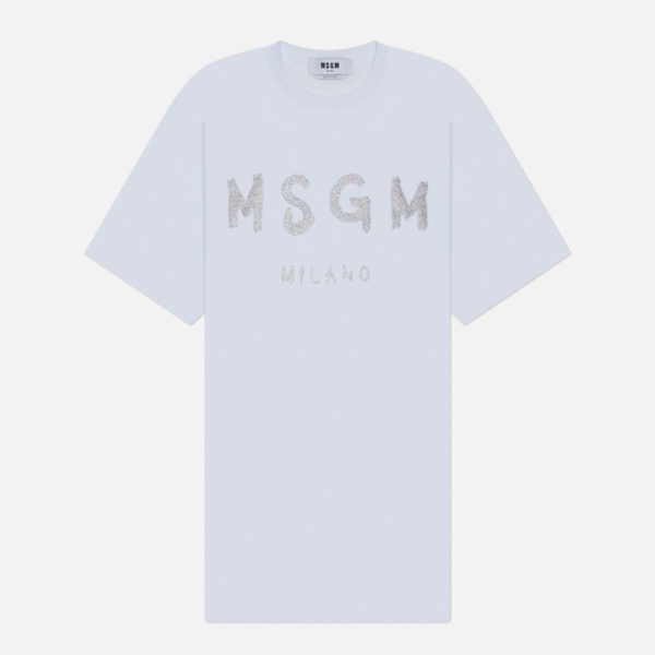 Женское платье MSGM Brush Stroke Glitter Print