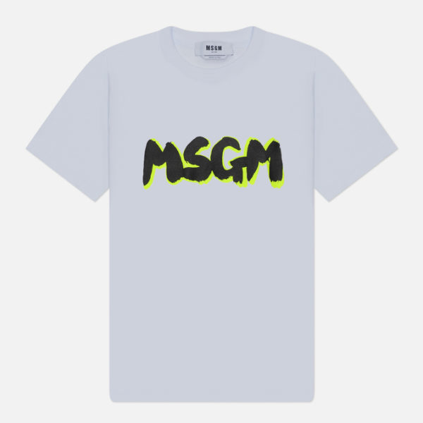 Женская футболка MSGM Logo Fluorescent Shade