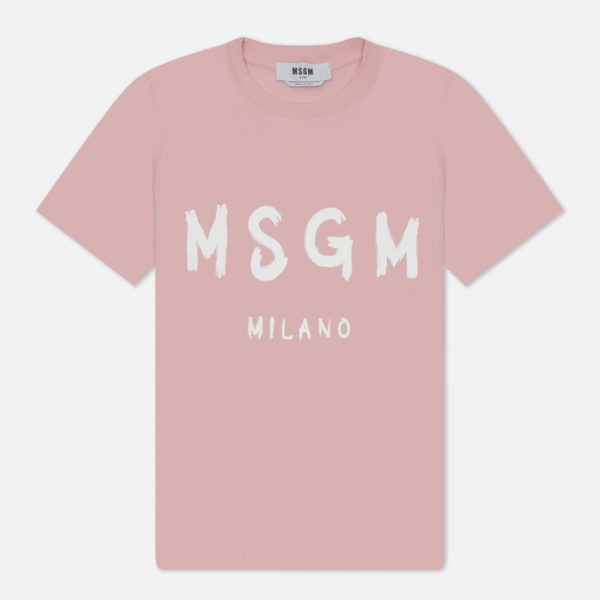 Женская футболка MSGM Brush Stroke Print