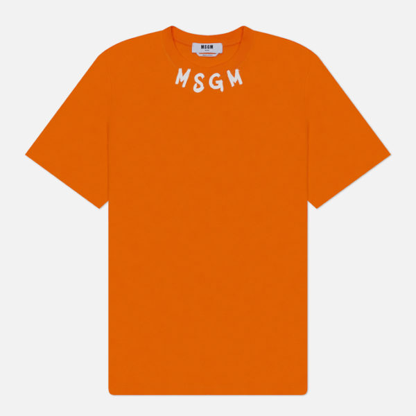 Мужская футболка MSGM Collar Brush Stroke Print